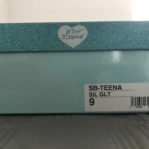 WORN ONCE: Betsey Johnson Blue Heels - Picture 3 of 8